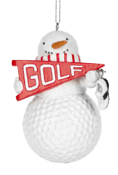 Golf Snowman Ornament
