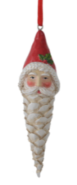 Assorted Santa Head Icicle Ornament, INDIVIDUALLY SOLD