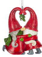 Kissing Gnome Ornament