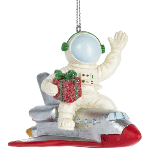 Astronaut On Rocket Ornament