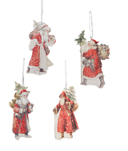 Assorted Traditional Santa Ornament, INDIVIDUALLY SOLD