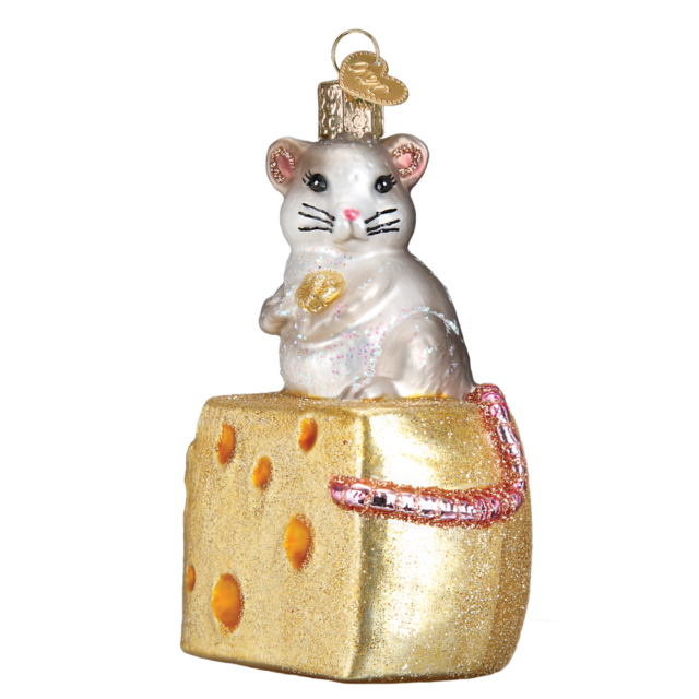 Mouse On Cheese Ornament