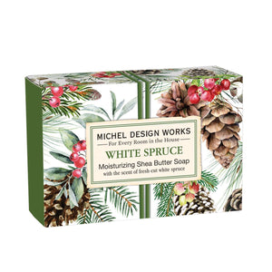 Michel Design Works Boxed Soap Bar: White Spruce