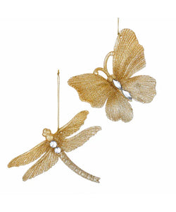 Assorted Butterfly And Dragonfly Ornament, INDIVIDUALLY SOLD