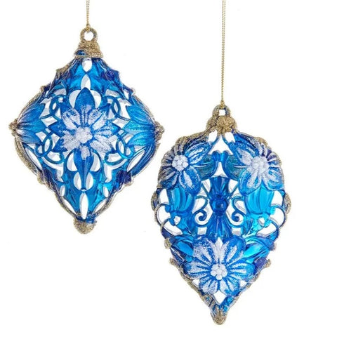 Assorted Blue Drop Ornament, INDIVIDUALLY SOLD