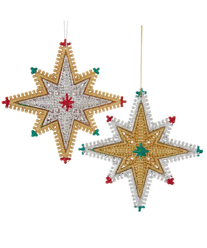 Assorted Star Ornament, INDIVIDUALLY SOLD