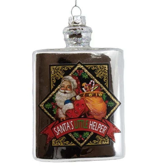 Santa's Little Helper Flask