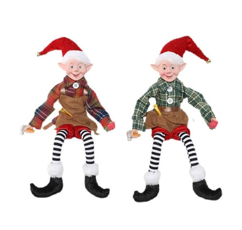 Assorted 14" Holiday Elf, INDIVIDUALLY SOLD