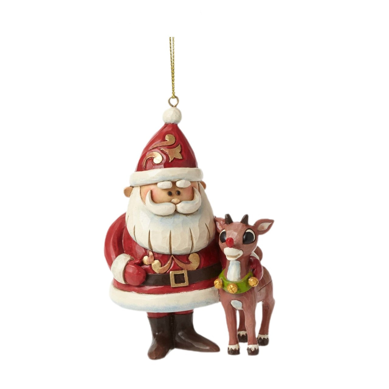 Santa And Rudolph Ornament