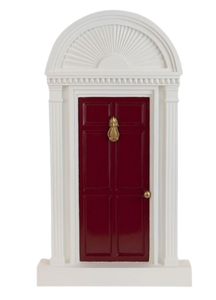 Byers Choice: Red Door With Pineapple