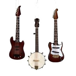 Assorted Musical Instrument With Case Ornament, INDIVIDUALLY SOLD
