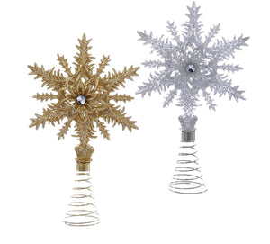 7" 12 Point Assorted Non Lit Tree Topper, INDIVIDUALLY SOLD