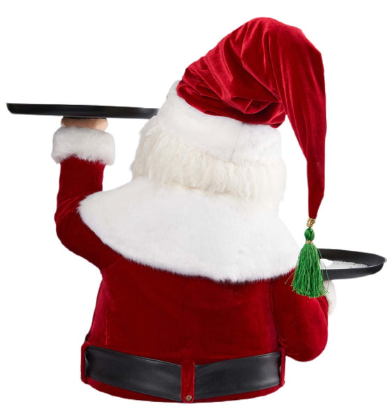 Tabletop Santa  With Serving Trays