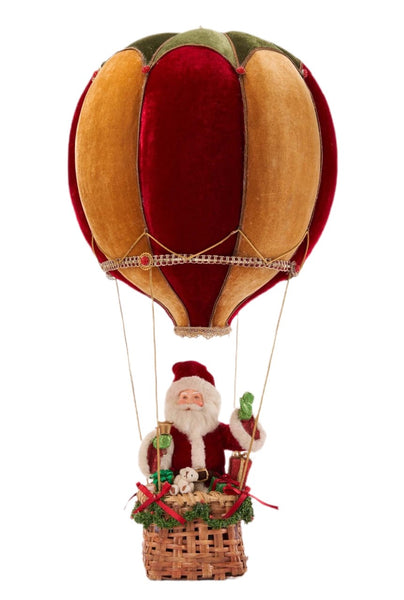 Yuletide Santa In Hot Air Balloon