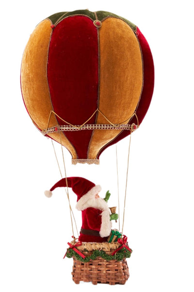 Yuletide Santa In Hot Air Balloon