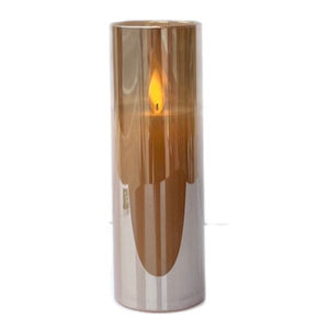 2" X 5" Slim Pillar Flameless Candle: Amber