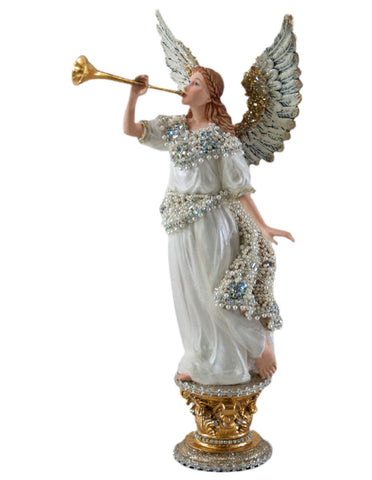 Gold Diamante Angel Figurine