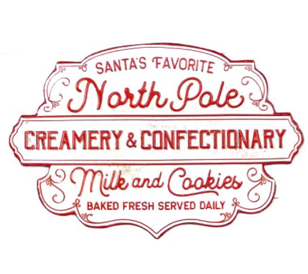 North Pole Creamery And Confectionary Sign