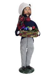 Byers Choice: Man With Basket Of Ornaments