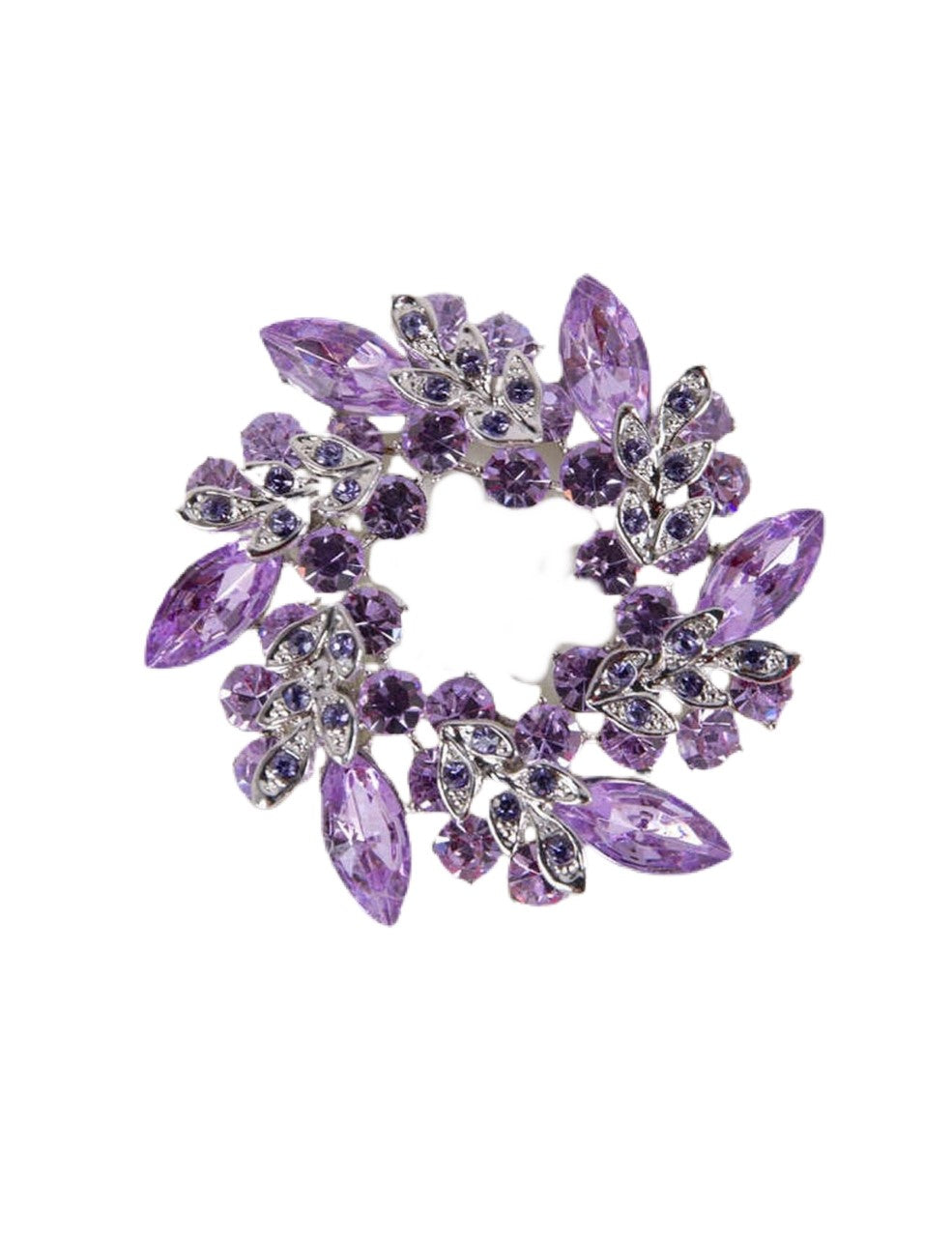 Lavender Wreath Brooch