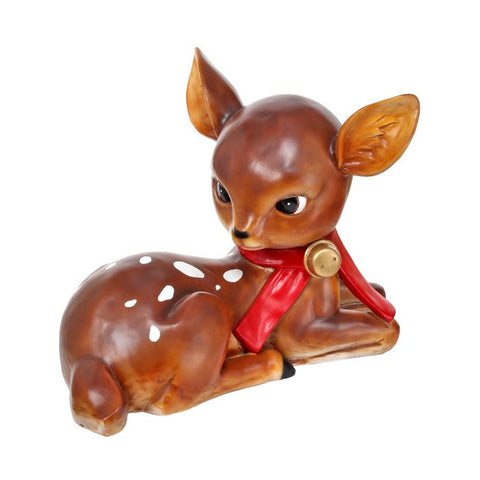 2.5' Retro Sitting Deer Figurine