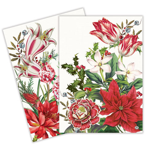Assorted Michel Design Works Tea Towel: Christmas Bouquet, INDIVIDUALLY SOLD