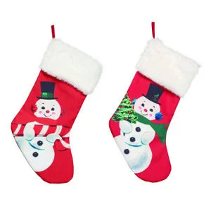 Assorted 20" Snowman Stocking, INDIVIDUALLY SOLD