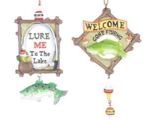 Assorted Fishing Ornament, INDIVIDUALLY SOLD